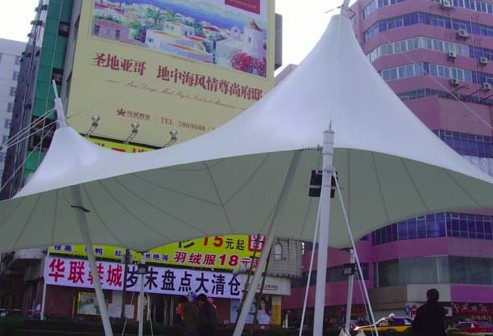 小區(qū)花園張拉膜